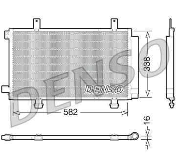 Kondenzátor, klimatizace DENSO DCN47002