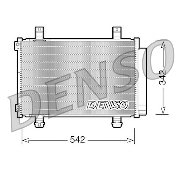 Kondenzátor, klimatizace DENSO DCN47005