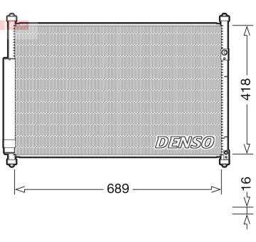 Kondenzátor, klimatizace DENSO DCN47006