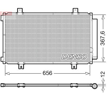 Kondenzátor, klimatizace DENSO DCN47009