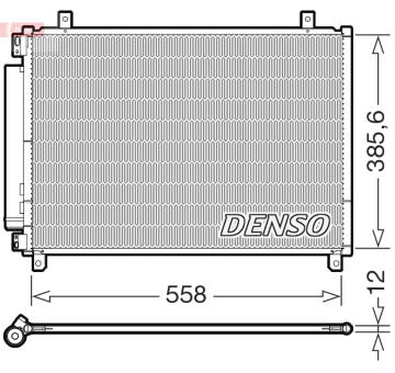 Kondenzátor, klimatizace DENSO DCN47012