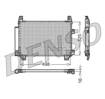 Kondenzátor, klimatizace DENSO DCN50001
