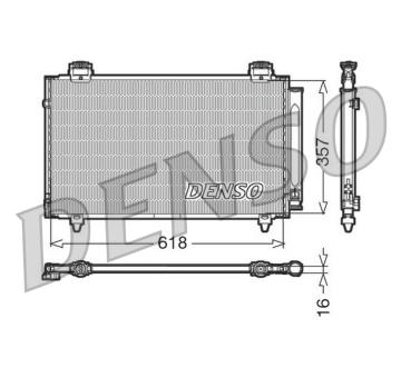 Kondenzátor, klimatizace DENSO DCN50004