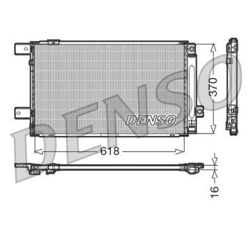 Kondenzátor, klimatizace DENSO DCN50005
