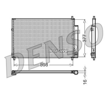 Kondenzátor, klimatizace DENSO DCN50006