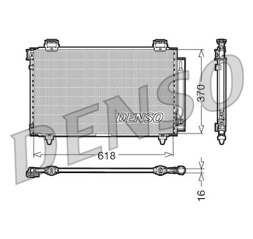 Kondenzátor, klimatizace DENSO DCN50009