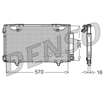 Kondenzátor, klimatizace DENSO DCN50010