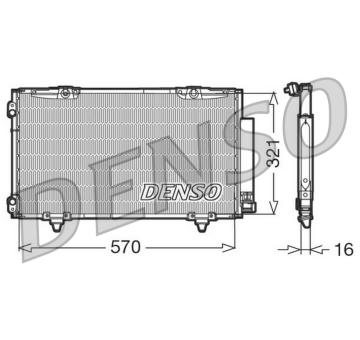 Kondenzátor, klimatizace DENSO DCN50011