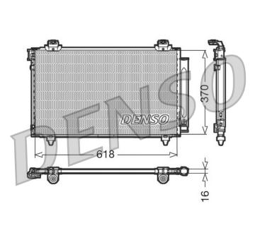 Kondenzátor, klimatizace DENSO DCN50012