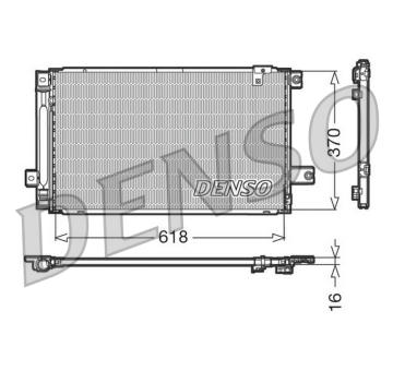Kondenzátor, klimatizace DENSO DCN50013
