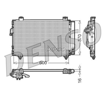 Kondenzátor, klimatizace DENSO DCN50014