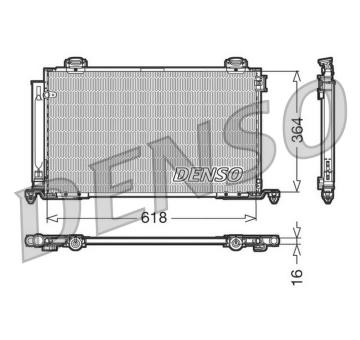 Kondenzátor, klimatizace DENSO DCN50015