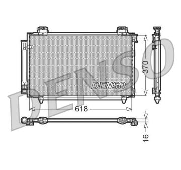 Kondenzátor, klimatizace DENSO DCN50016