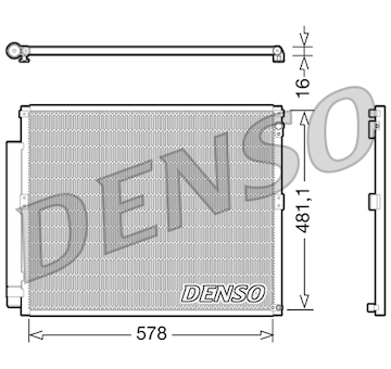 Kondenzátor, klimatizace DENSO DCN50017