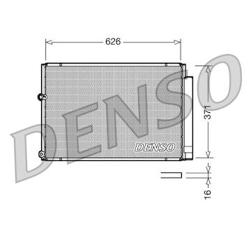 Kondenzátor, klimatizace DENSO DCN50018