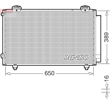 Kondenzátor, klimatizace DENSO DCN50023