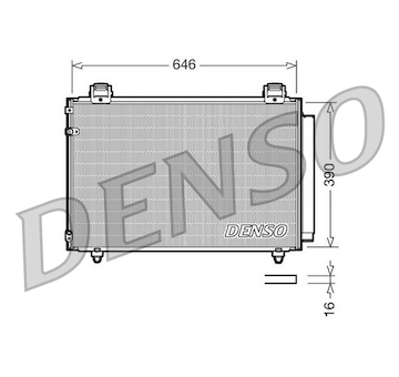 Kondenzátor, klimatizace DENSO DCN50024