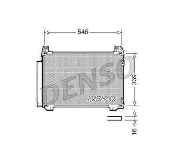 Kondenzátor, klimatizace DENSO DCN50025