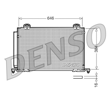 Kondenzátor, klimatizace DENSO DCN50027