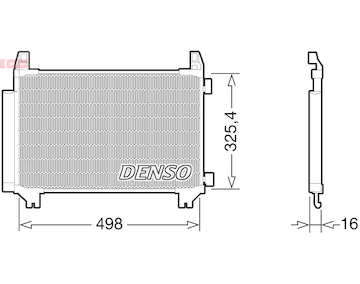 Kondenzátor, klimatizace DENSO DCN50028