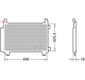 Kondenzátor, klimatizace DENSO DCN50028