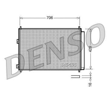 Kondenzátor, klimatizace DENSO DCN50030