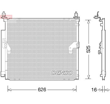 Kondenzátor, klimatizace DENSO DCN50034
