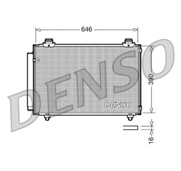 Kondenzátor, klimatizace DENSO DCN50035