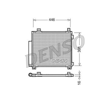 Kondenzátor, klimatizace DENSO DCN50045