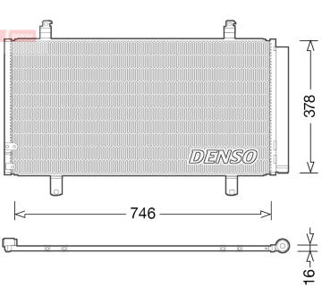 Kondenzátor, klimatizace DENSO DCN50048