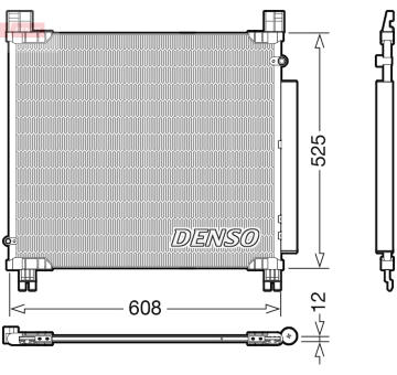 Kondenzátor, klimatizace DENSO DCN50050