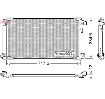 Kondenzátor, klimatizace DENSO DCN50061