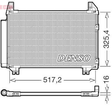 Kondenzátor, klimatizace DENSO DCN50101