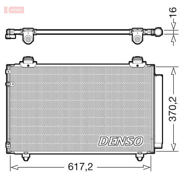 Kondenzátor, klimatizace DENSO DCN50112