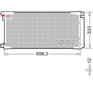 Kondenzátor, klimatizace DENSO DCN50115