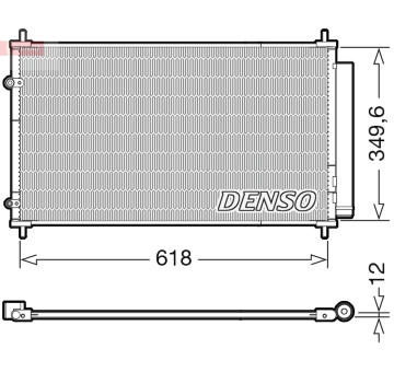 Kondenzátor, klimatizace DENSO DCN50117