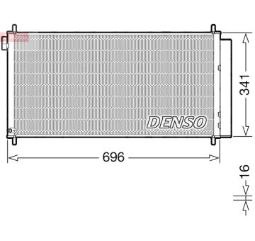 Kondenzátor, klimatizace DENSO DCN50121