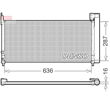 Kondenzátor, klimatizace DENSO DCN50122