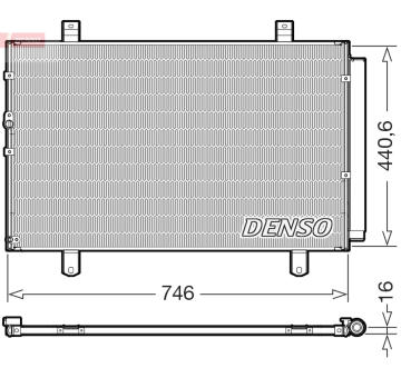 Kondenzátor, klimatizace DENSO DCN50127