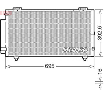 Kondenzátor, klimatizace DENSO DCN50130