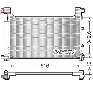 Kondenzátor, klimatizace DENSO DCN50132