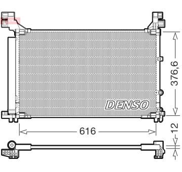 Kondenzátor klimatizácie DENSO DCN50133