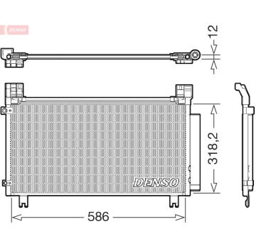 Kondenzátor, klimatizace DENSO DCN50134