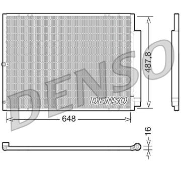 Kondenzátor, klimatizace DENSO DCN51001