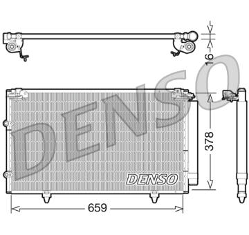 Kondenzátor, klimatizace DENSO DCN51003