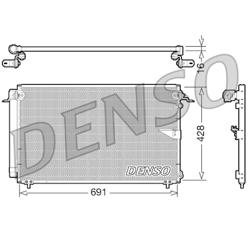 Kondenzátor, klimatizace DENSO DCN51008