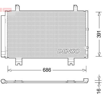 Kondenzátor, klimatizace DENSO DCN51013
