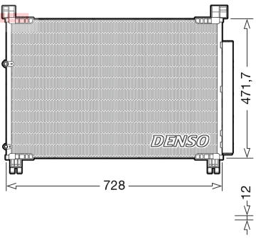 Kondenzátor, klimatizace DENSO DCN51015