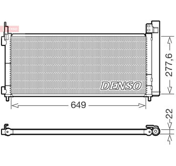 Kondenzátor, klimatizace DENSO DCN51021