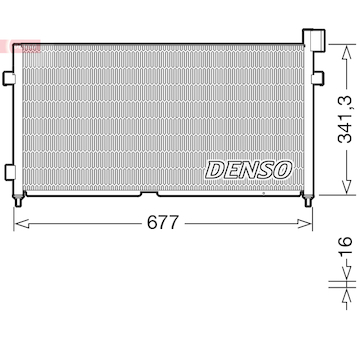 Kondenzátor, klimatizace DENSO DCN99056